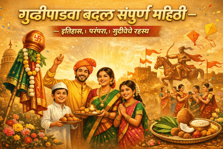 गुढीपाडवा बद्दल संपूर्ण माहिती – इतिहास, परंपरा, गुढीचे रहस्य